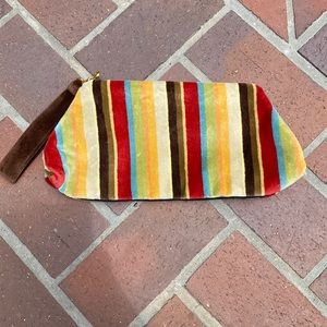 Offhand Designs Striped Clutch